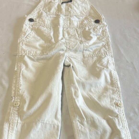 OshKosh B'gosh - Kids Gender Neutral Cream Overalls - Picture 1 of 4